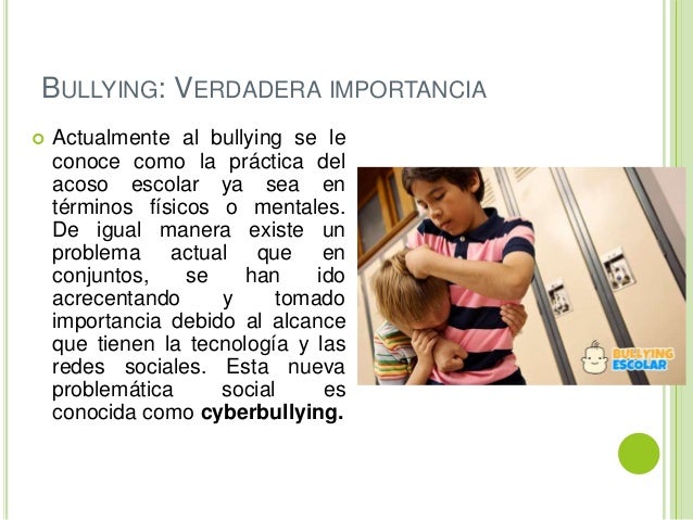 Bullying - Verdadera importancia