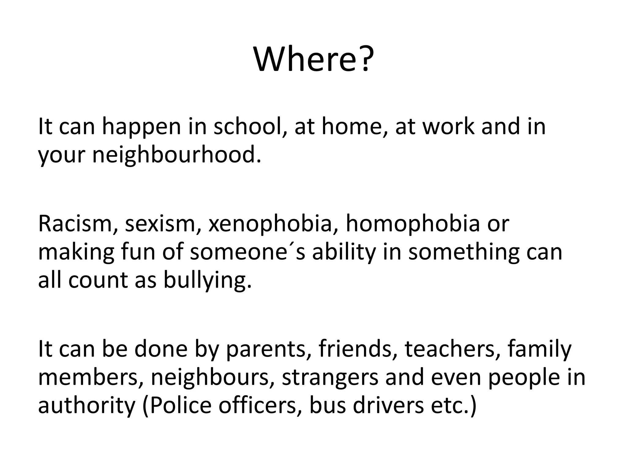 Bullying presentation | PPT