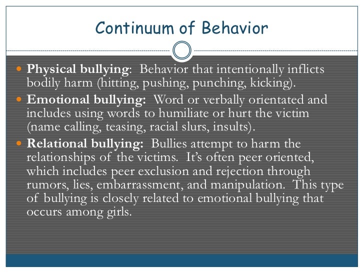 Traditional Bullying