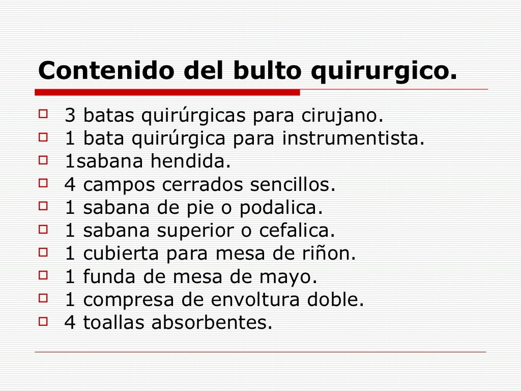 Bulto Quirurgico