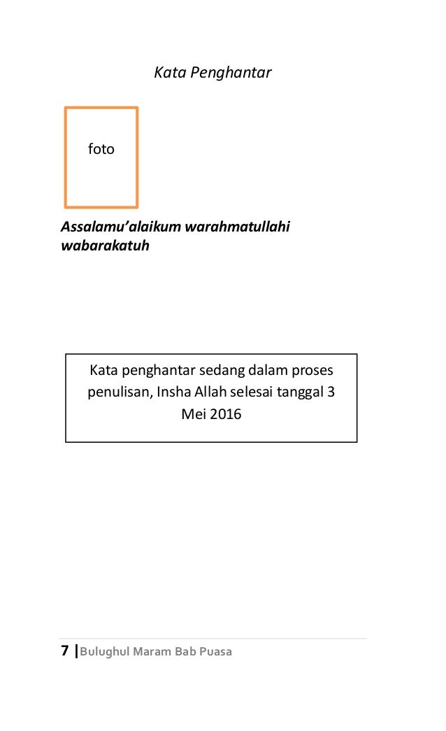 Bulughul Maram Bab Puasa, kumpulan hadist tentang Puasa 