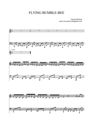 FLYING BUMBLE-BEE
                          Transcribed by
              www.my-piano.blogspot.com
 