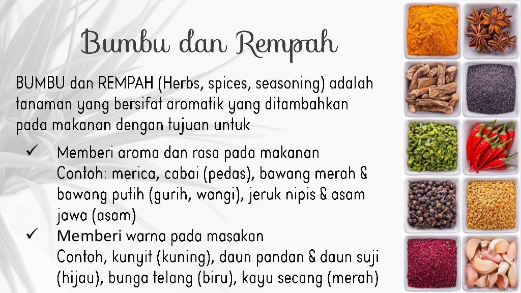 Bumbu dan rempah
