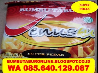 BUMBUTABURONLINE.BLOGSPOT.CO.ID
WA 085.640.129.087
SUPER
PEDAS
 