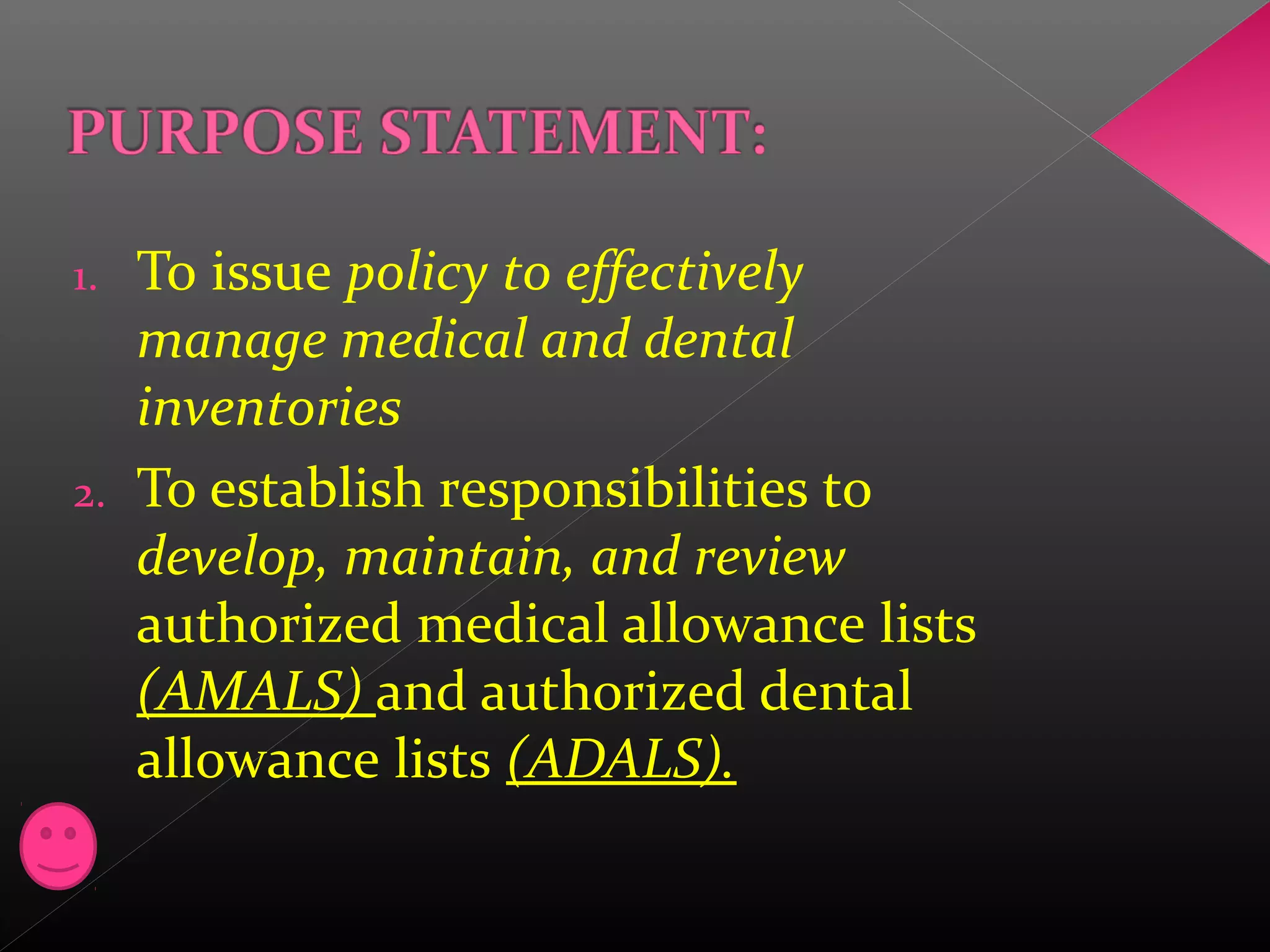 Allowence List BUMEDINST 6700.13G CH-1, Management and Procurement of Authorized ...