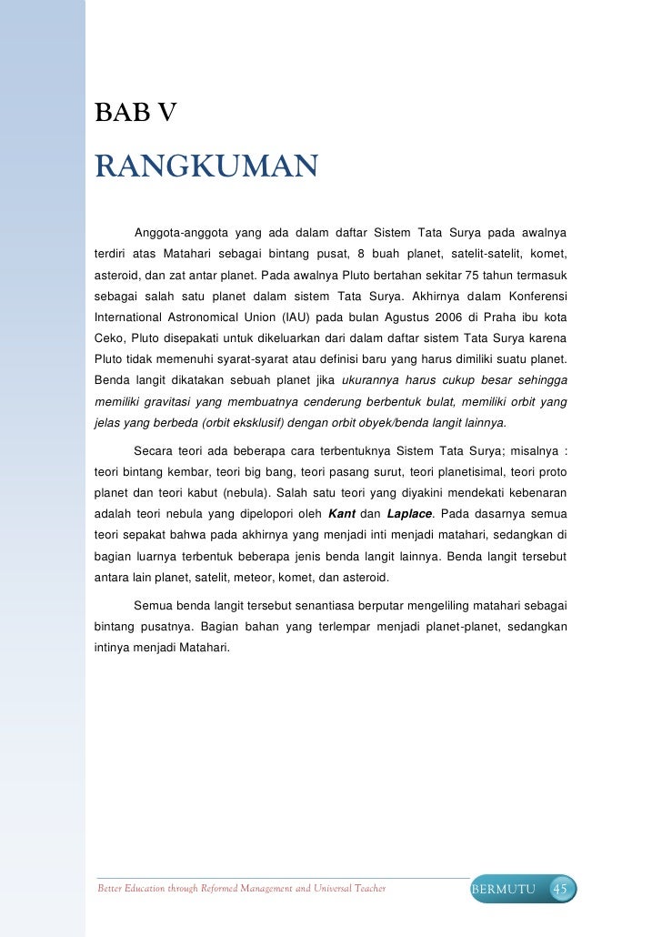 Bumi Dan Alam Semesta