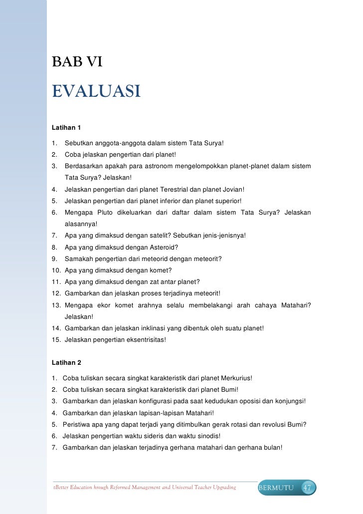 Bumi dan Alam Semesta
