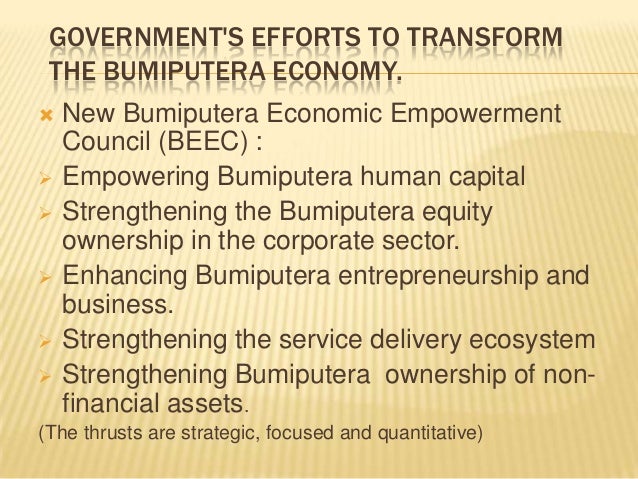Bumiputera ownership of wealth