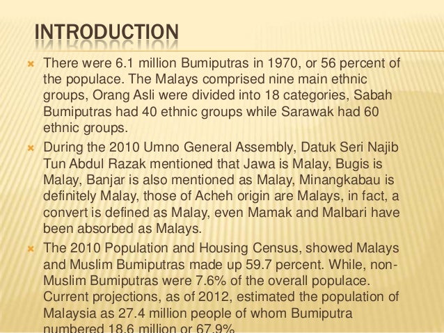 Bumiputera ownership of wealth