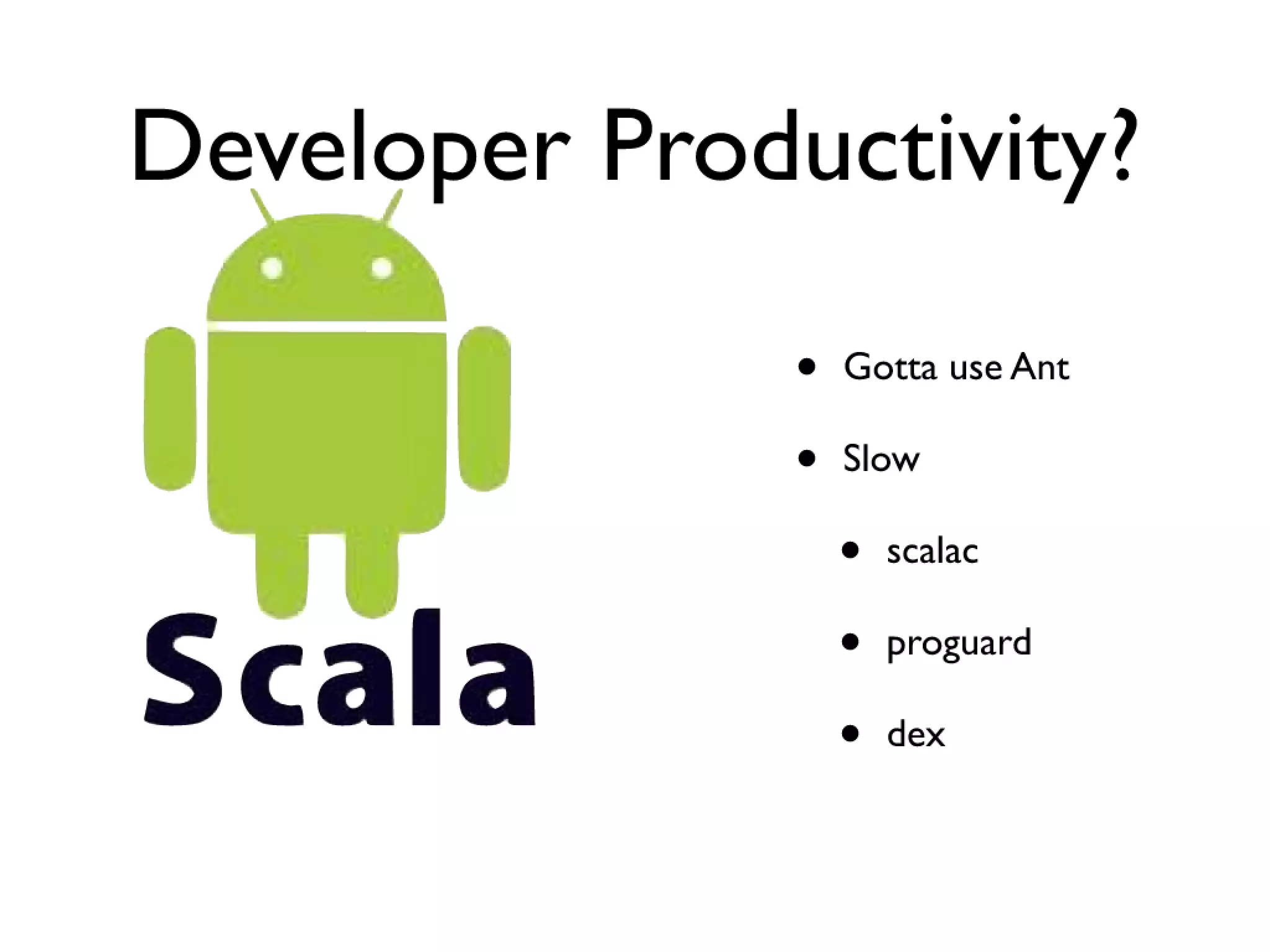 Scala on Android: Experiences at Bump Technologies