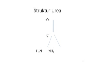 Struktur Urea
       O



       C



 H2N       NH2

                 3
 