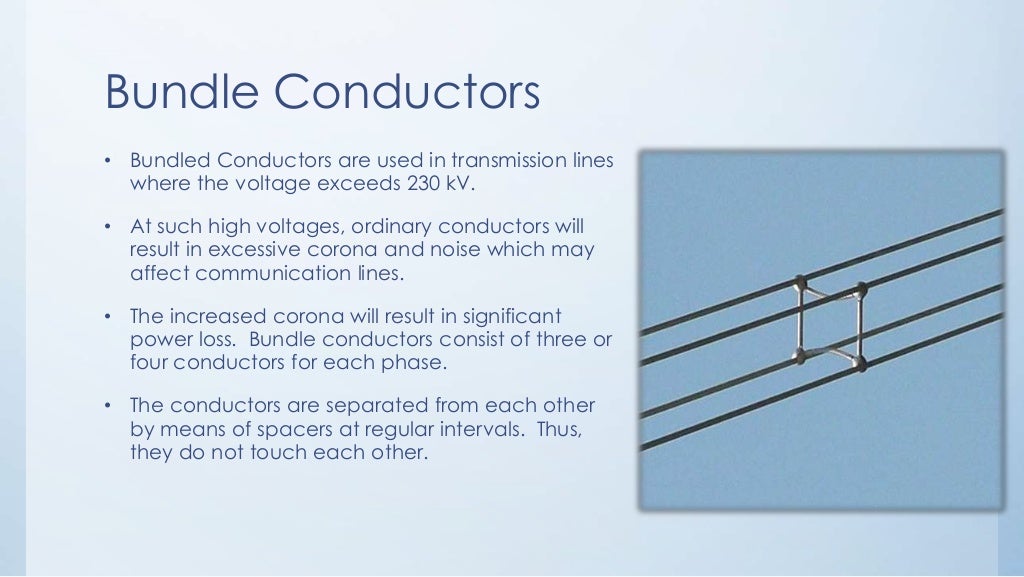 Bundle conductors in transmission line