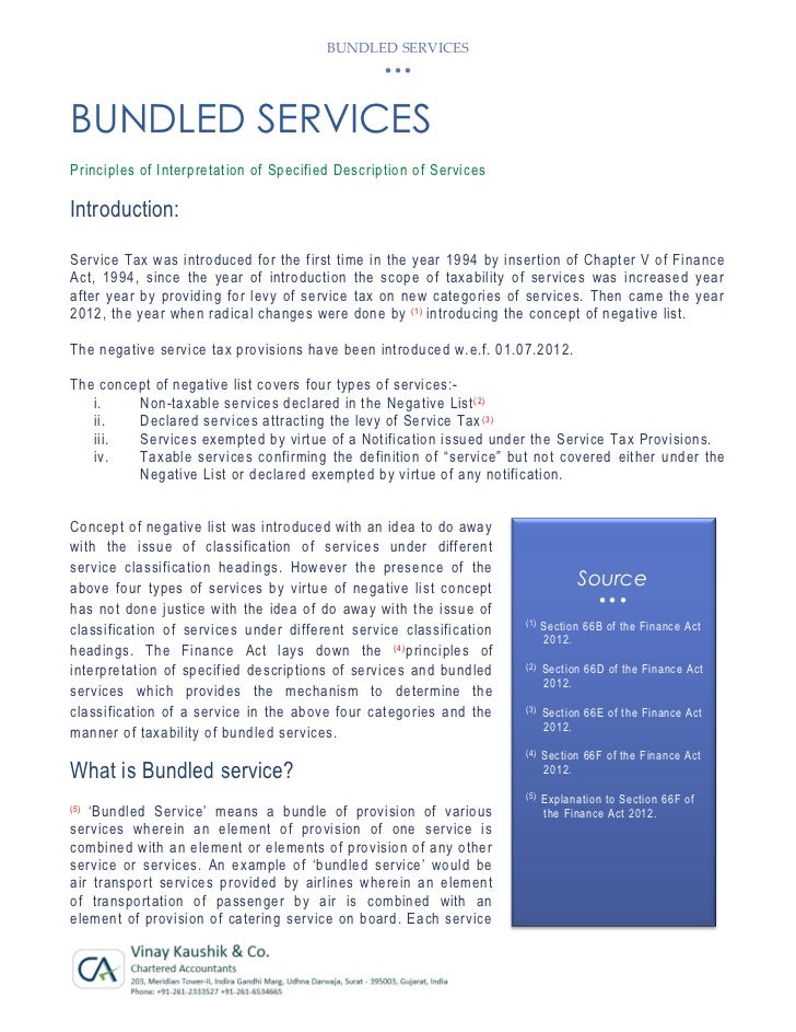 Bundled service1