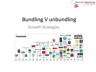Bundling V unbundling 
Growth Strategies 
 