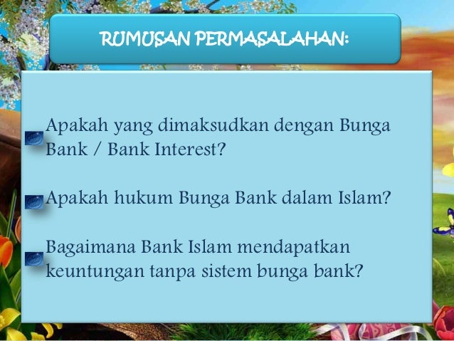 Bunga bank bank interest i Bunga bank bank interest i