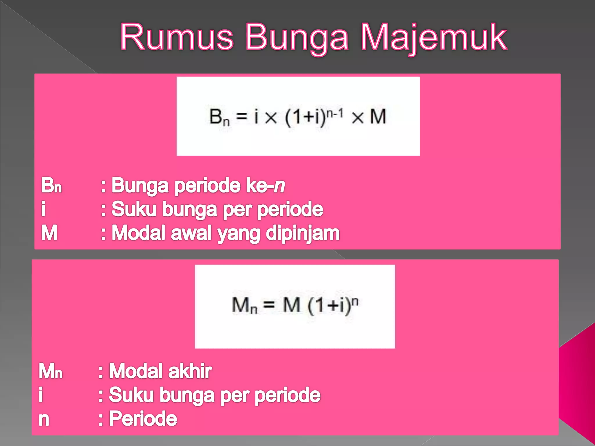 Matematika Bunga Tunggal Bunga Majemuk Pptx