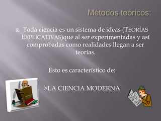 La Ciencia: técnica y arteLa Investigación Científica es practicada en parte como un ARTE.La pauta de la Investigación  Científica: