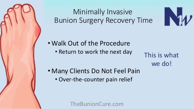 Bunion Surgery Recovery Time