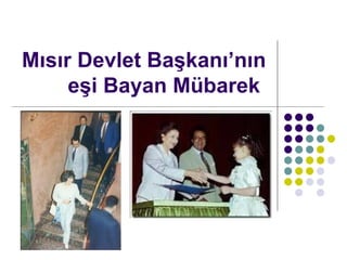 M?s?r Devlet Ba?kan?n?n e?i Bayan Mbarek  