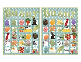Bunny bingo 5x7