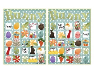 Bunny bingo 5x7