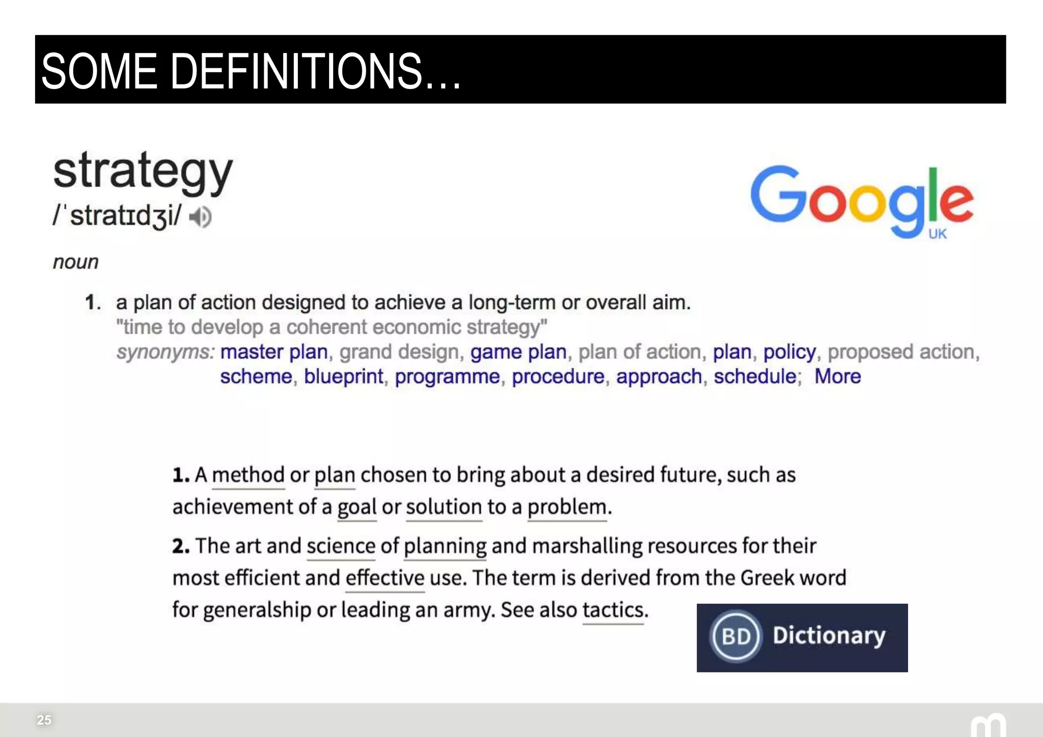 25
SOME DEFINITIONS…
 