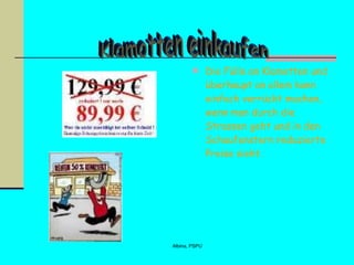 Die Fülle an Klamotten und überhaupt an allem kann einfach verrückt machen, wenn man durch die Strassen geht und in den Schaufenstern reduzierte Preise sieht.   Klamotten einkaufen 