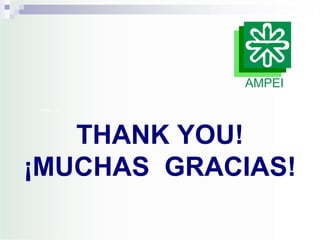 AMPEI
THANK YOU!




   THANK YOU!
¡MUCHAS GRACIAS!
 
