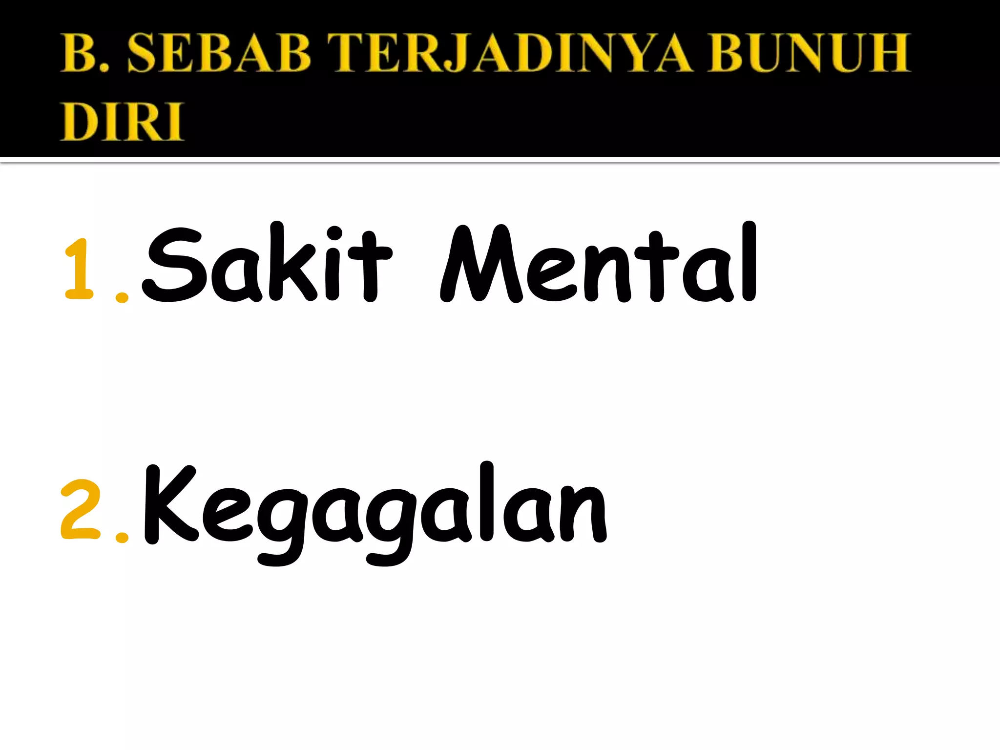 Bunuh diri dalam pandangan | PPTX