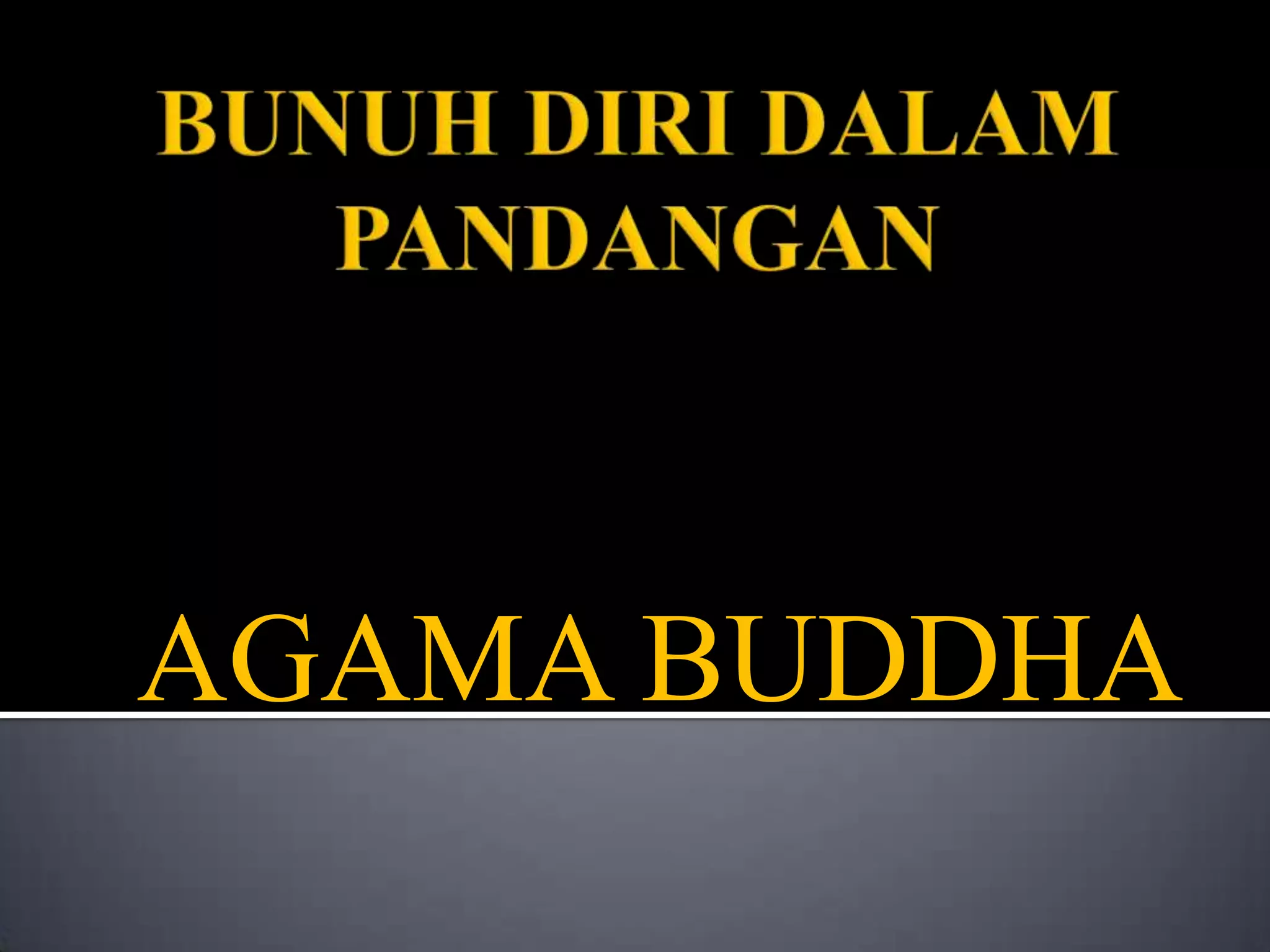 Bunuh diri dalam pandangan | PPT