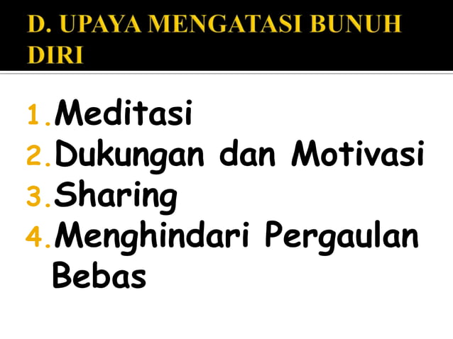 Bunuh diri dalam pandangan | PPTX