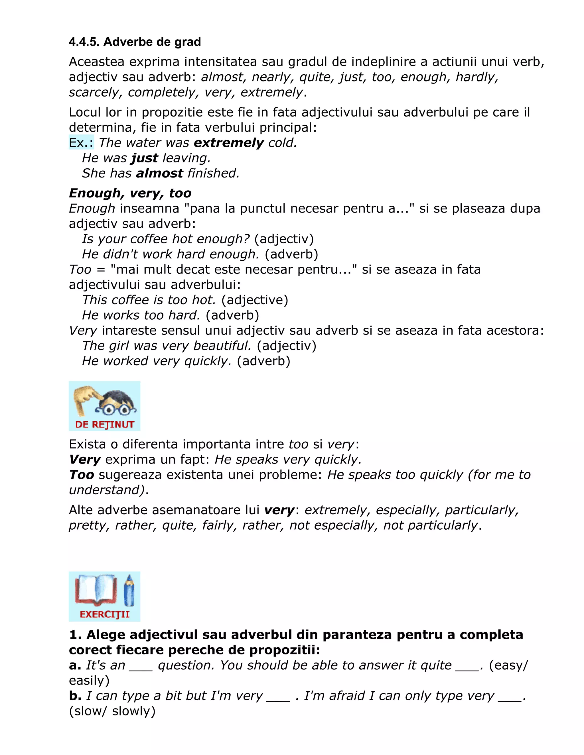 gramatica limbii engleze | DOC