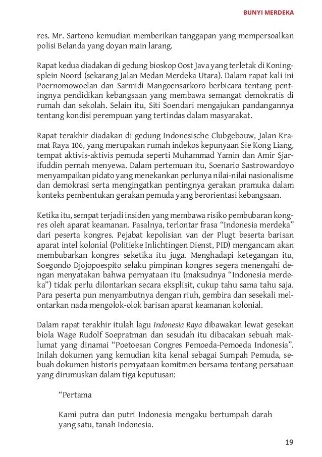 BUNYI MERDEKA : SEJARAH SOSIAL DAN TINJAUAN MUSIKOLOGI 