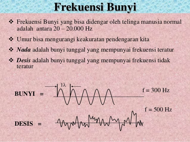 Frekuensi Suara Yang Dapat Didengar Oleh Manusia Berbagai Suara