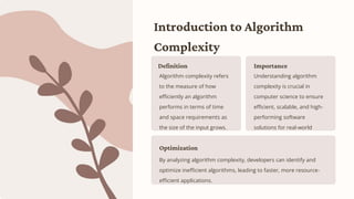 Comprehensive Guide to Algorithm Complexity and Efficiency Analysis | PDF