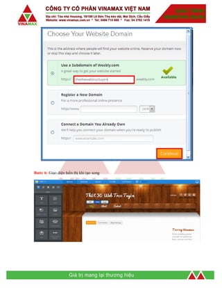 Bước 6: Giao diện hiển thị khi tạo xong
 