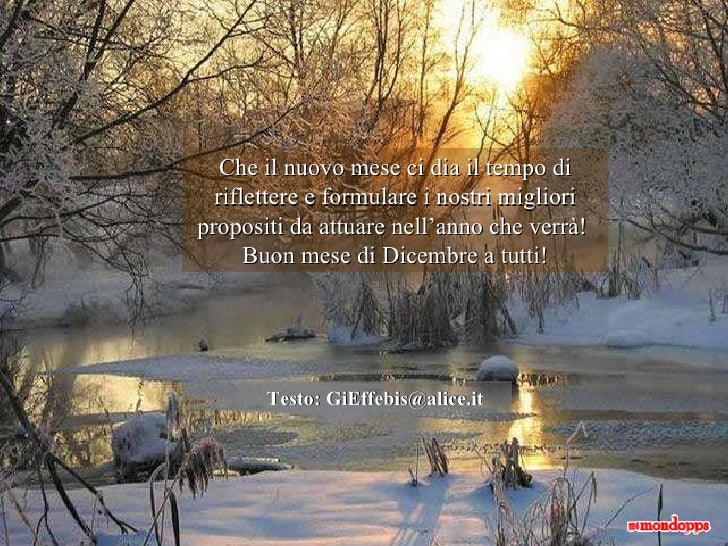 Frase Del Giorno 12 Dicembre Buon Mese Di Dicembre A