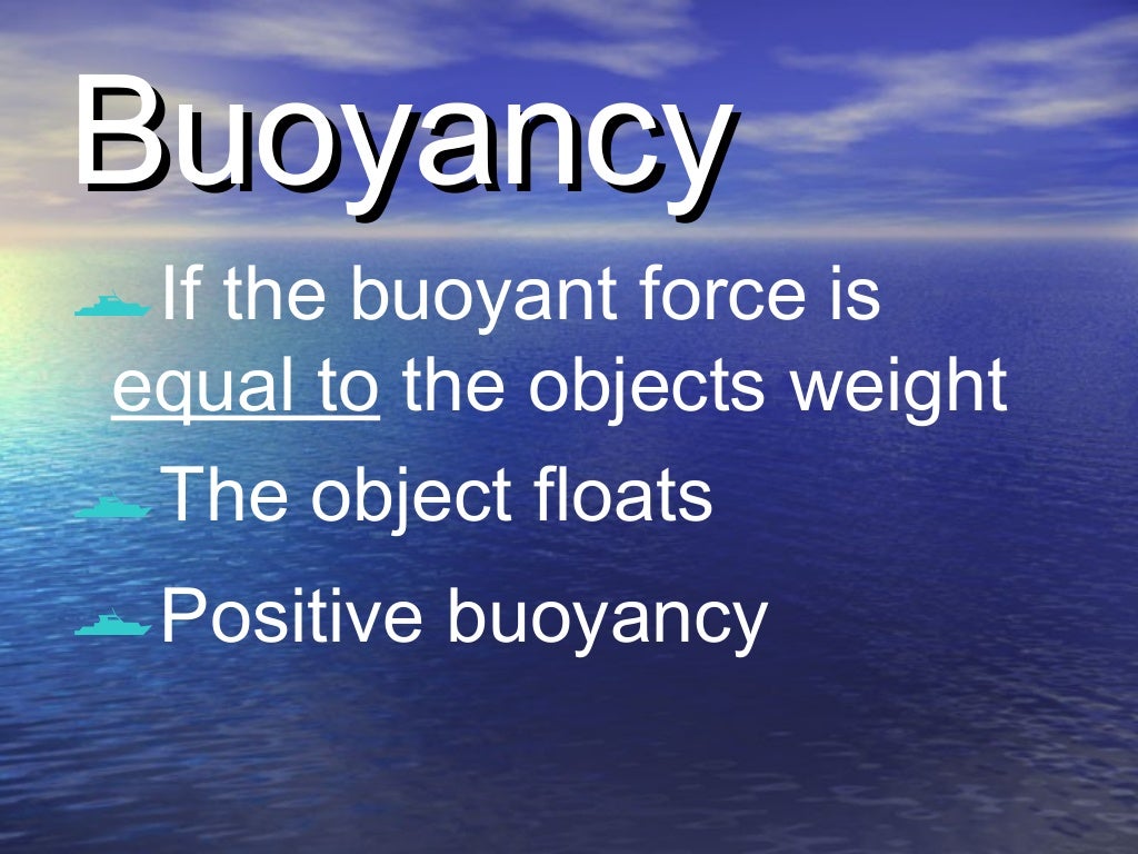 Buoyancy