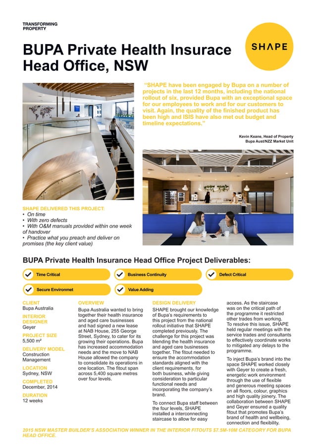 BUPA Head Office PDF