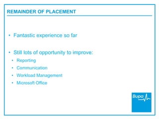 Bupa placement presentation | PPTX