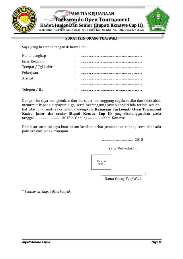 Bupati konawe cup II