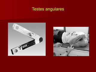 Testes angulares
 