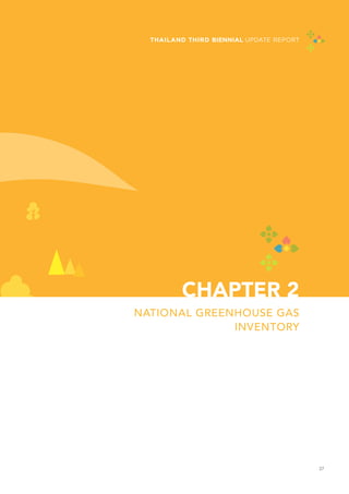 37
CHAPTER 2
NATIONAL GREENHOUSE GAS
INVENTORY
THAILAND THIRD BIENNIAL UPDATE REPORT
 