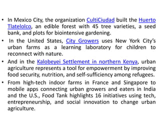 B urban farming for climate action and food security | PPTX