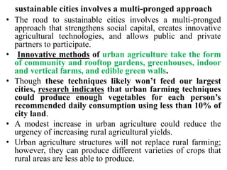 B urban farming for climate action and food security | PPTX