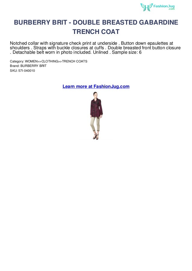 burberry brit clothing line