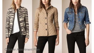 October Assortment Plan
 