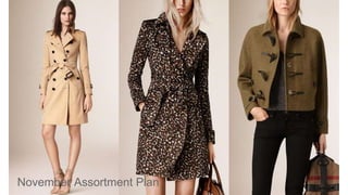 November Assortment Plan
 