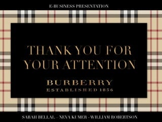 Burberry e-business presentation