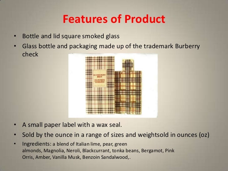 burberry perfume usp